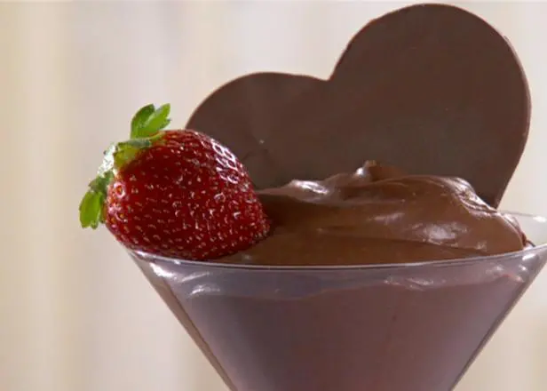 Chocolate Orange Mousse with Raspberries Recipe | Sandra Lee | Food Network