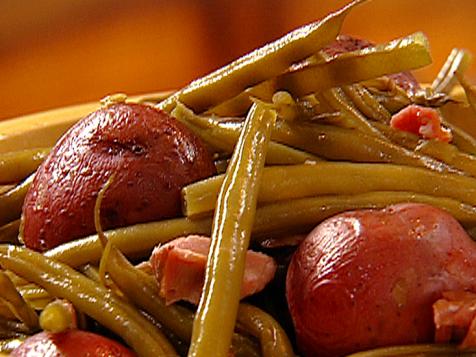 Green Beans with Ham Hock and New Potatoes