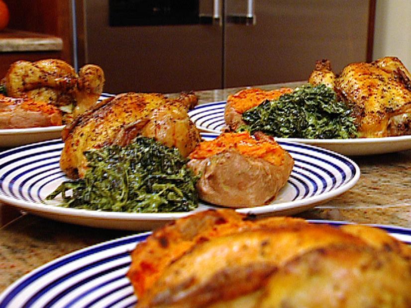 Roasted Cornish Game Hens Recipe The Neelys Food Network