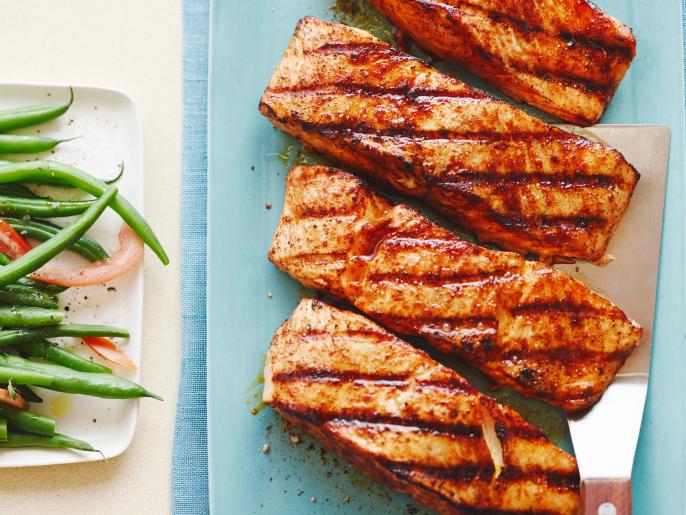 Salmon with Sweet and Spicy Rub Recipe Ellie Krieger Food Network