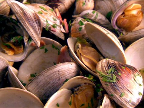 Clams with Pancetta and Scallions