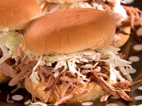 Tangy Pork Sandwiches with Spicy Slaw
