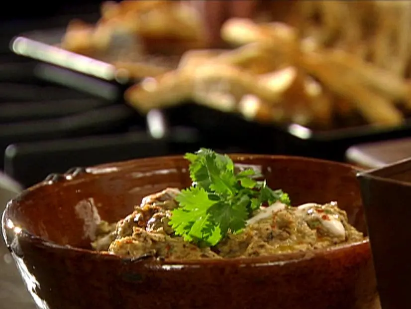 Baba Ghanoush with Warm Pita Recipe | Tyler Florence | Food Network