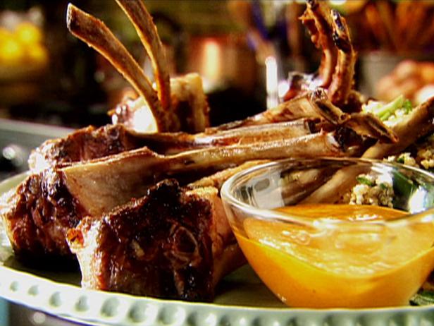 Pan-Fried Lamb Chops with Harissa