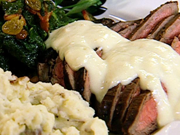 Grilled Flank Steak with Gorgonzola Cream Sauce image