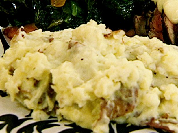 Roasted Garlic Mashed Potatoes Recipe The Neelys Food Network