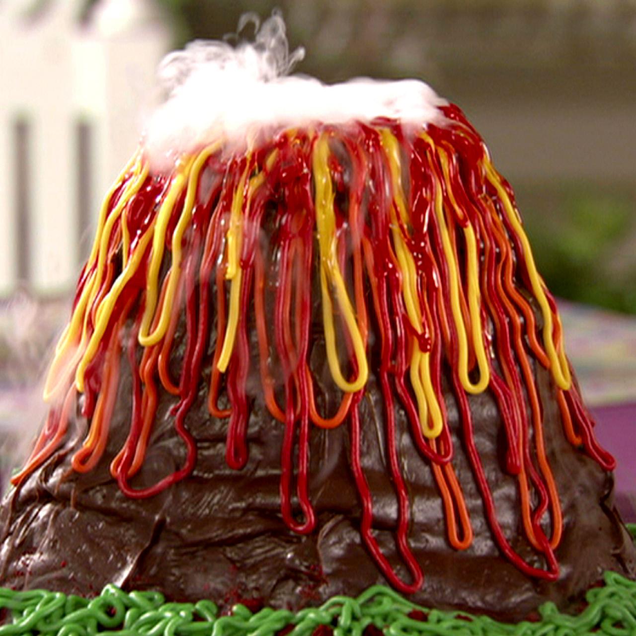 Dinosaur Volcano Cake - CakeCentral.com