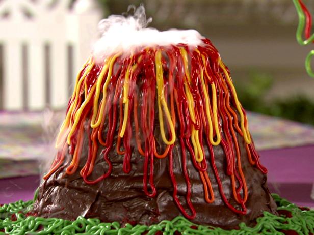 Exploding Volcano Birthday Cake - Lou Lou Girls