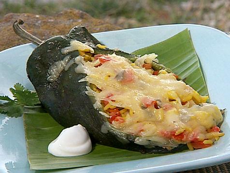 Grilled Stuffed Poblanos