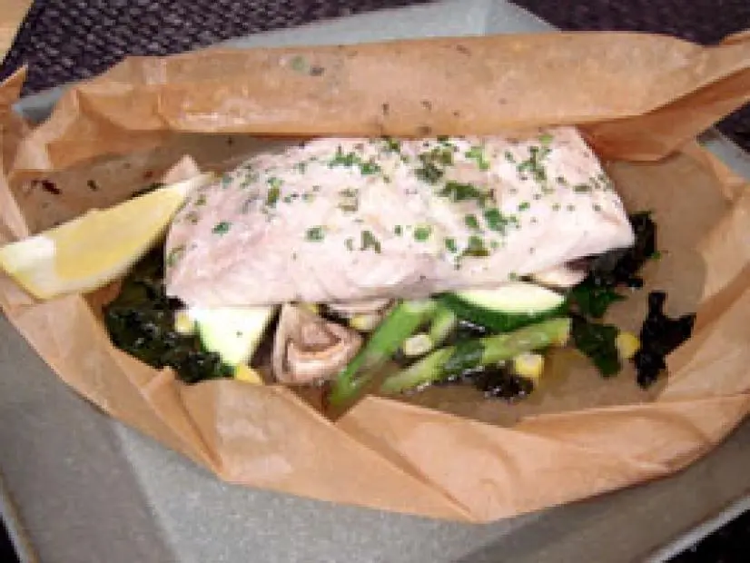 Wild Striped Bass en Papillote Recipe Food Network