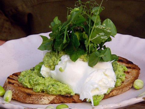 Spicy Fava Bean Fritters with Lemon Minted Yogurt
