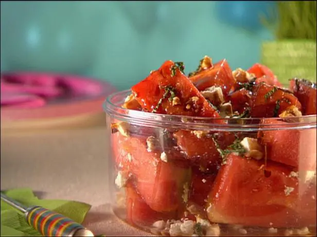Watermelon with Balsamic and Feta Recipe | Mary Nolan | Food Network