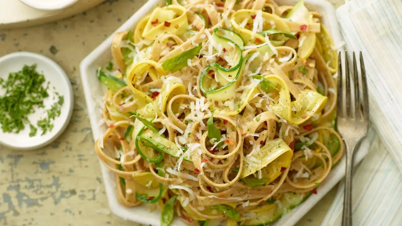 Ellie's Zucchini Ribbon Pasta