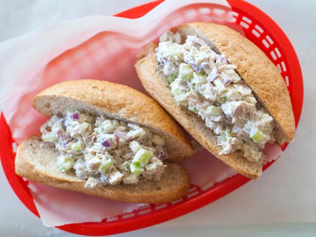 recipe for Food Network Kitchens chicken salad sandwich rolls. 
