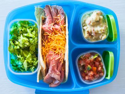Food Network Kitchens recipe for a quick and easy taco lunch to go. 