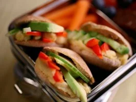 Veggie-Stack Pita Pockets