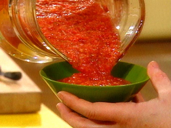 Gutsy Red Pepper Gazpacho Recipe Rachael Ray Food Network