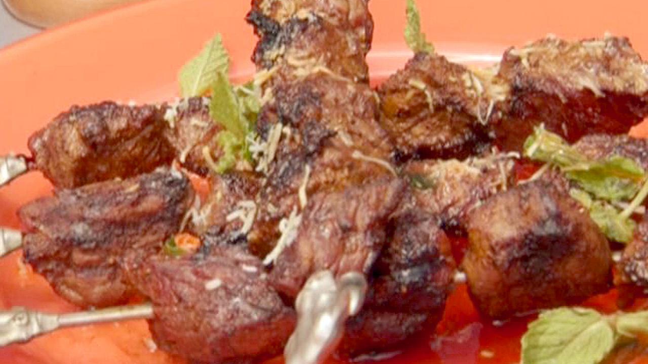 Indian Curry Lamb Skewers