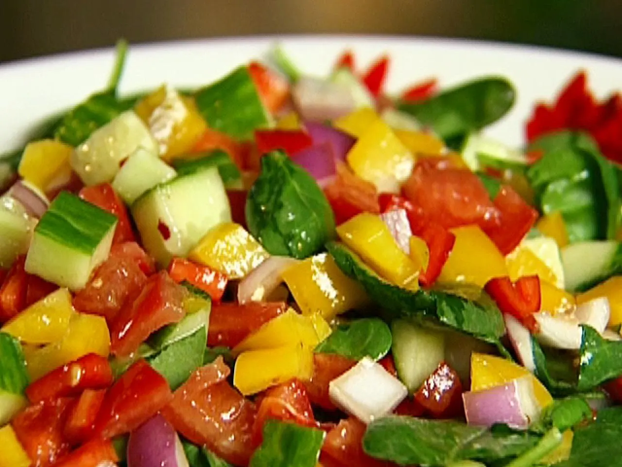 Gazpacho Salad Recipe | The Neelys | Food Network