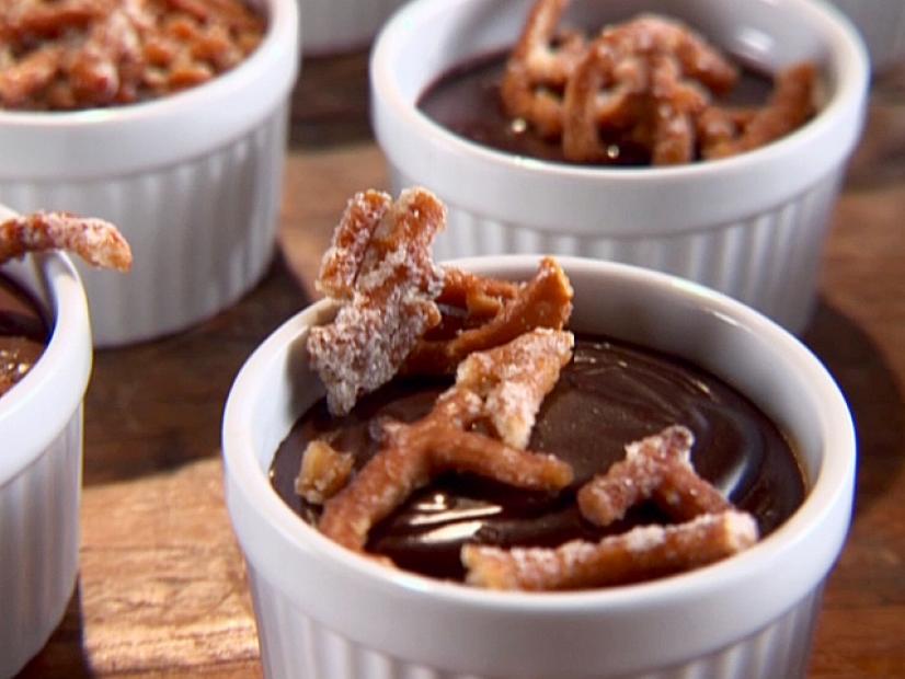 Chocolate Pudding and Pretzels Recipe Sunny Anderson Food Network