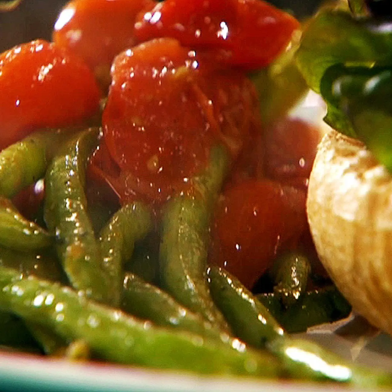 Roasted Beans and Tomatoes-image