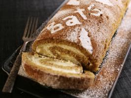 Spiced Caramel Roulade with Ginger Cream