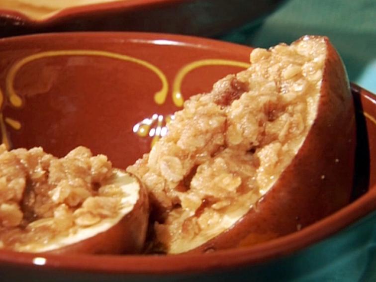 Bartlett Pear Crisp with Cinnamon Tortilla Chips and Vanilla Ice Cream