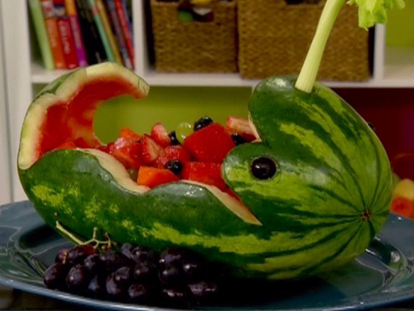 Whale Shaped Watermelon Salad Recipe Ingrid Hoffmann Food Network