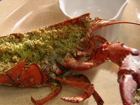 Baked Lobster with Garlic Butter Panko