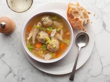 Turkey Vegetable Soup with Stuffing Dumplings Recipe | Food Network