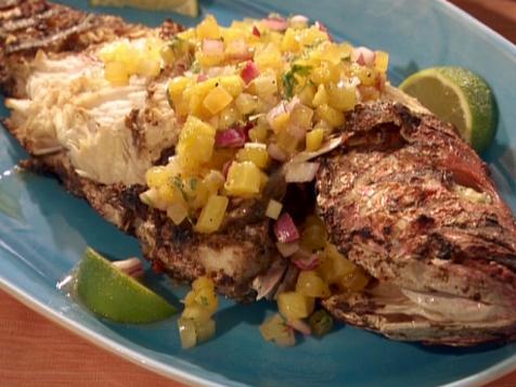 Kevin Nurse's Jerk Red Snapper and Island Salsa