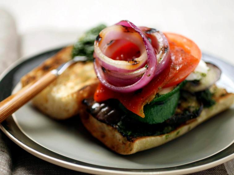 Grilled Vegetable Panini Recipe Giada De Laurentiis Food Network