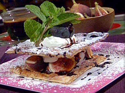 Fig and Balsamic Syrup Mille Feuille