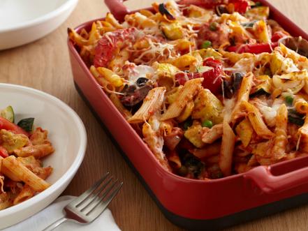 Baked Penne with Roasted Vegetables