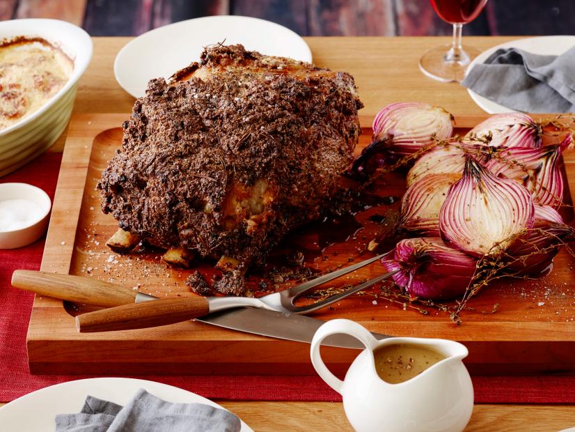 Roast Prime Rib Of Beef With Horseradish Crust Recipe Tyler Florence Food Network