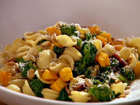 Orecchiette with Pancetta, Pumpkin, and Broccoli Rabe
