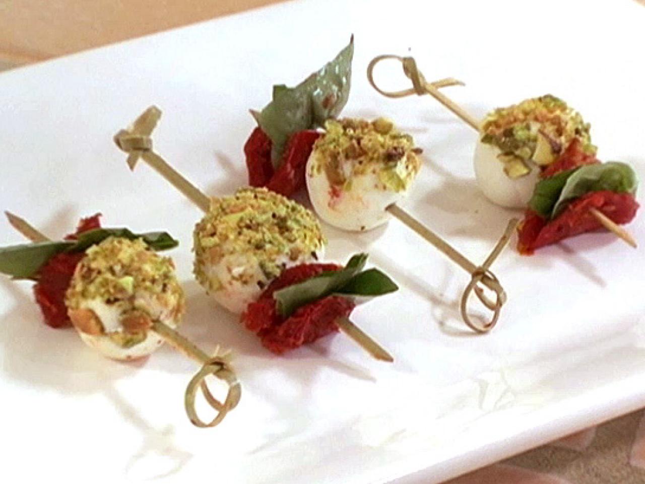 Sun Dried Tomato and Goat Cheese Skewers