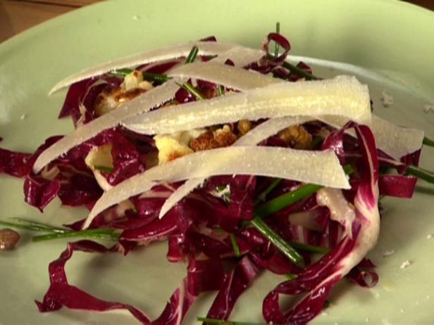 Roasted Cauliflower Salad with Radicchio, Pecorino, and Fried Capers