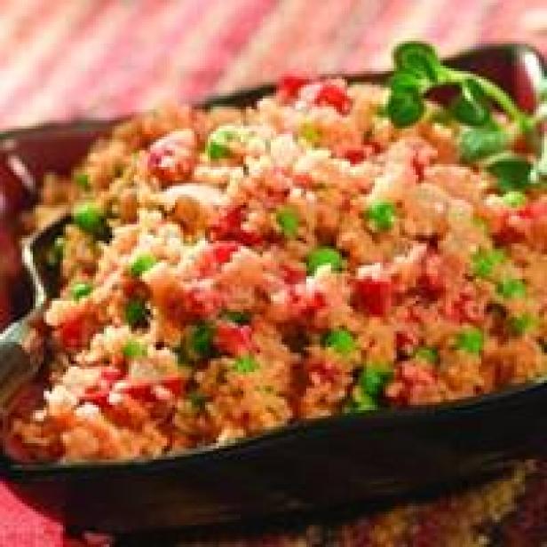 Moroccan Peanut Couscous with Peas image