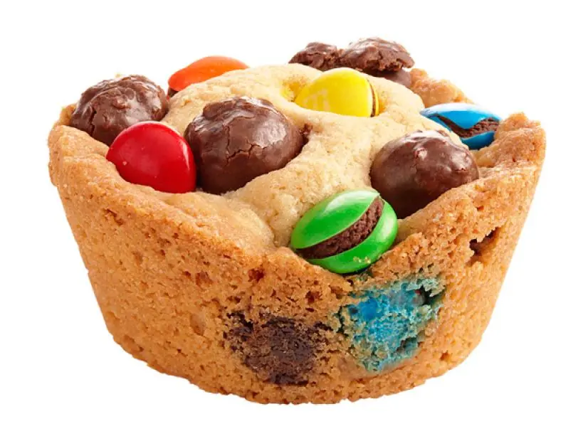 A shortbread cookie made with various chocolate candies