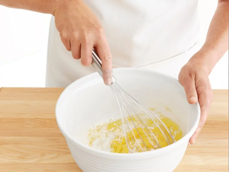 Pastry Creme Ingredients Being Mixed in a Bowl
