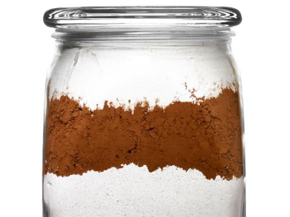 Layers of Ingredients in a Holiday Gift Jar