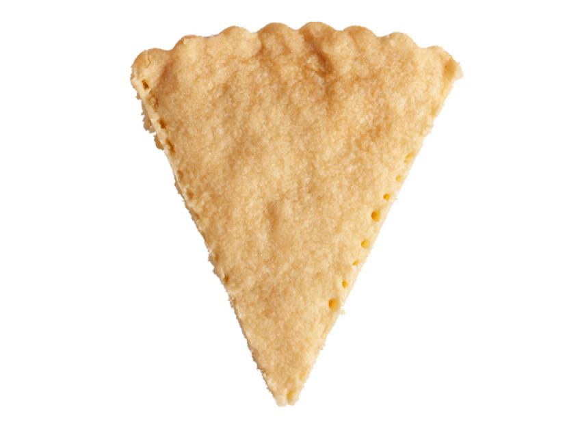 Classic Shortbread cookie shaped like a pizza slice