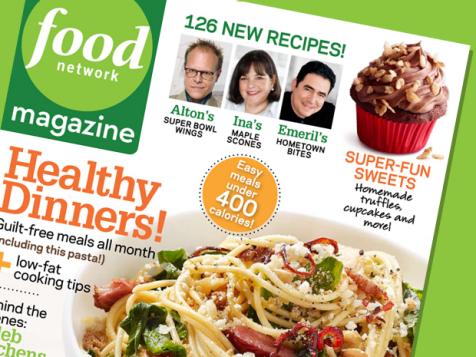 Food Network Magazine: January/Feburary 2010 Recipe Index