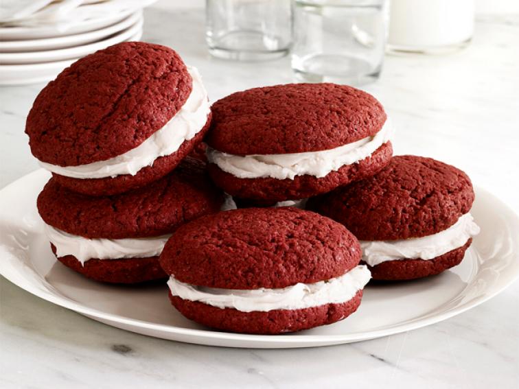 Red Velvet Whoopie Pies Recipe Food Network Kitchen Food Network