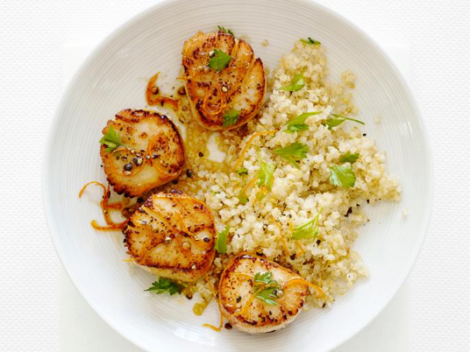 Scallops with Citrus and Quinoa Recipe Food Network Kitchen Food