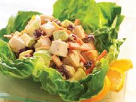 Turkey Salad with Orange Peanut Dressing