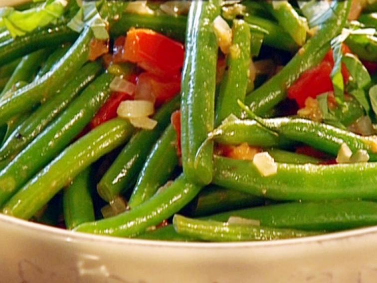 Basil and Tomato Green Beans Recipe The Neelys Food Network
