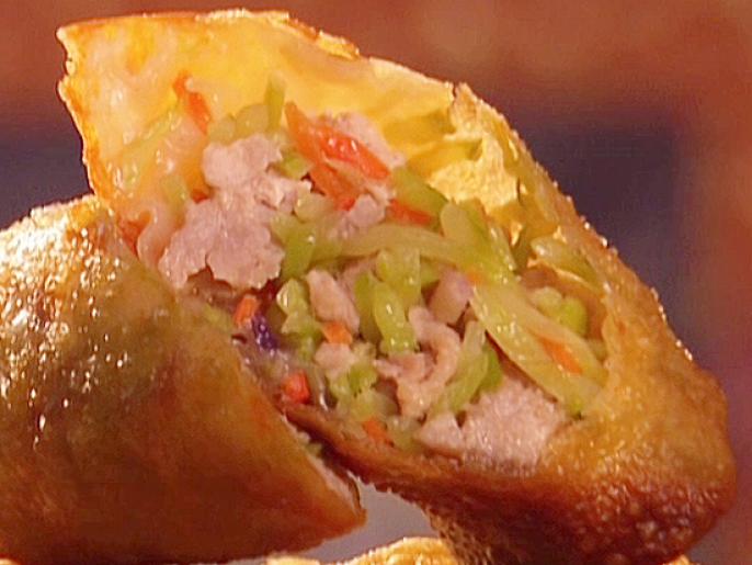 Pork Egg Roll with Broccoli Slaw Recipe Aaron McCargo Jr. Food Network