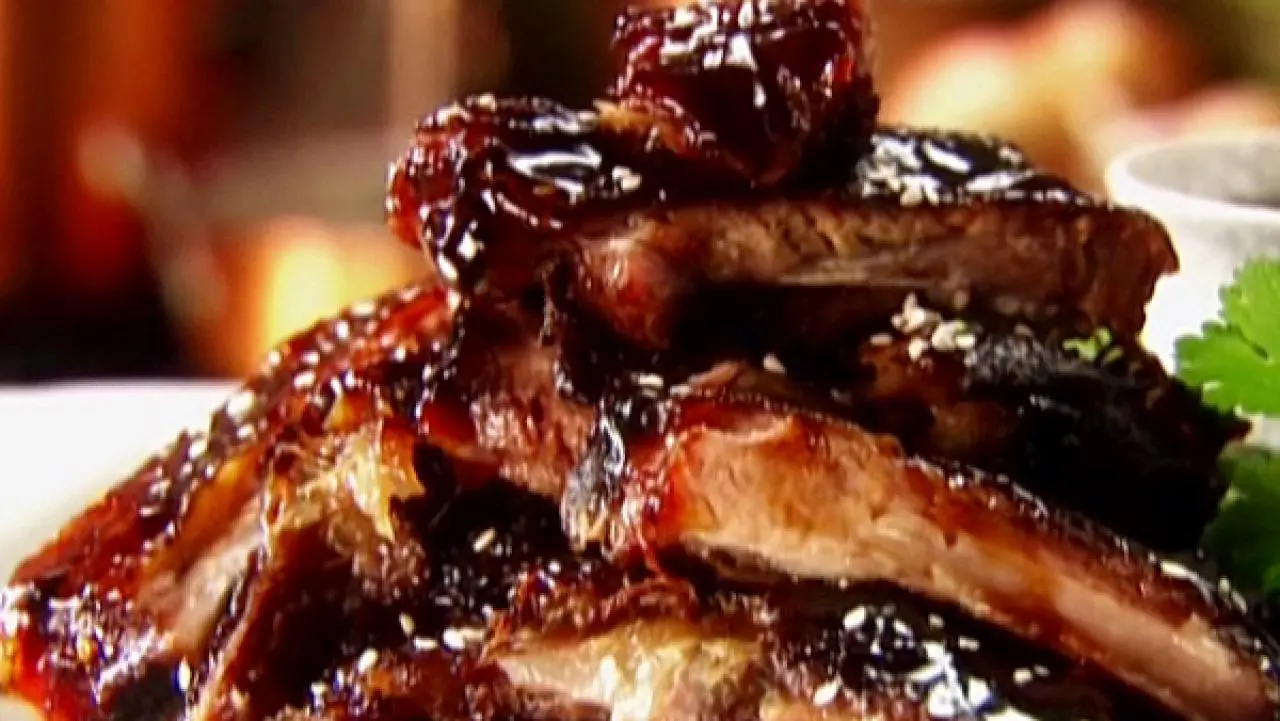Teriyaki-Glazed Pork Spare Ribs